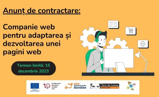 Concurs de selectare a unei companii /agenții pentru adaptarea și dezvoltarea site-ului web www.centruleducational.md