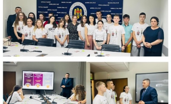 Vizită de studiu la CNA în cadrul proiectului “Implicarea tinerilor în promovarea anticorupției în raionul Cantemir”